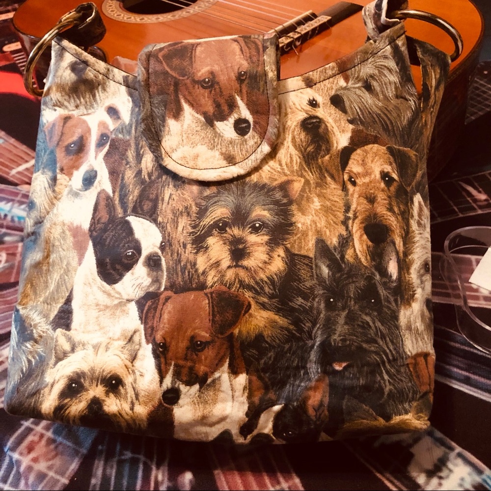 CUTE Handmade Canvas”Doggy” Purse! - Picture 8 of 15